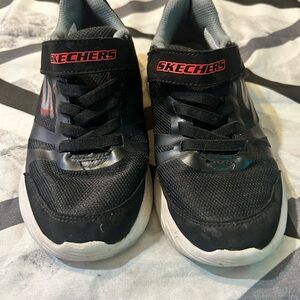Skechers Kids Black and Red Sneakers